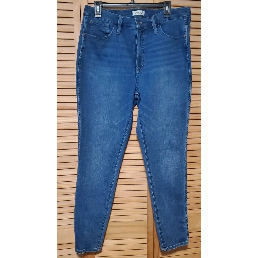 Madewell Kick Out Jeans Women's 32 Denim High Rise 10" Skinny Pant